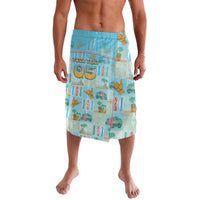 Custom Hawaii Surfing Lavalava He'e Nalu DT05 Blue - Polynesian Pride