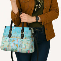 Hawaii Surfing Leather Bag He'e Nalu DT05 - Polynesian Pride