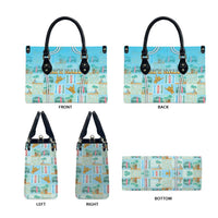 Hawaii Surfing Leather Bag He'e Nalu DT05 - Polynesian Pride