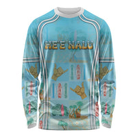 Custom Hawaii Surfing Long Sleeve Shirt He'e Nalu