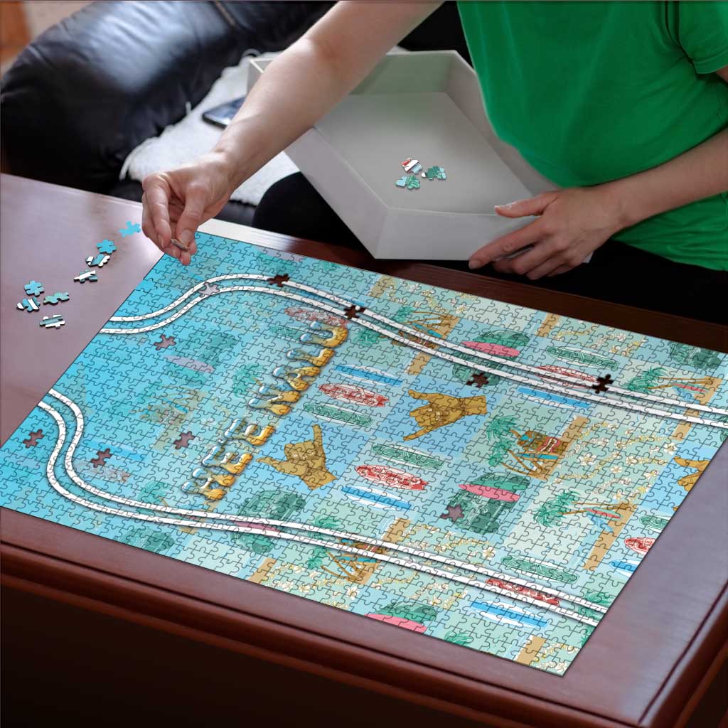 Hawaii Surfing Puzzle He'e Nalu DT05 - Polynesian Pride
