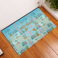 Hawaii Surfing Rubber Doormat He'e Nalu DT05 - Polynesian Pride
