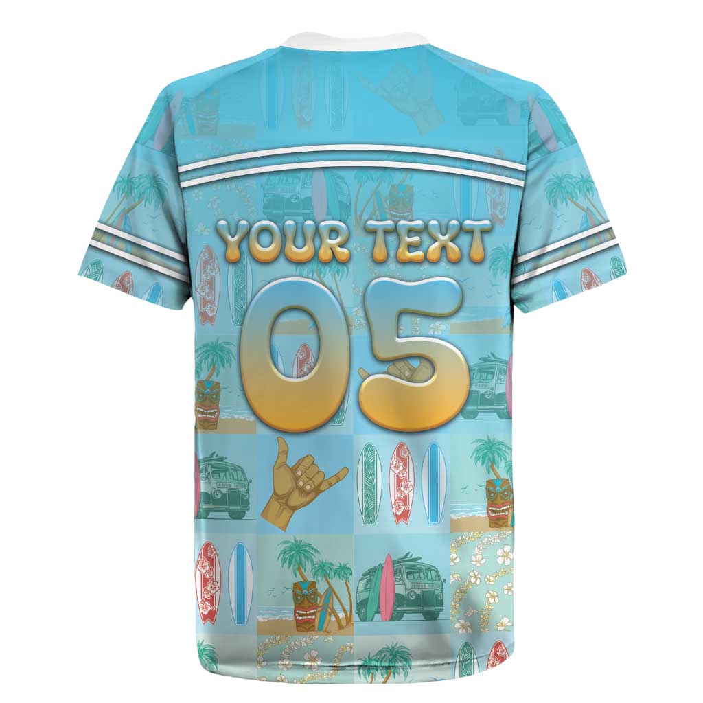 Custom Hawaii Surfing Rugby Jersey He'e Nalu DT05 - Polynesian Pride