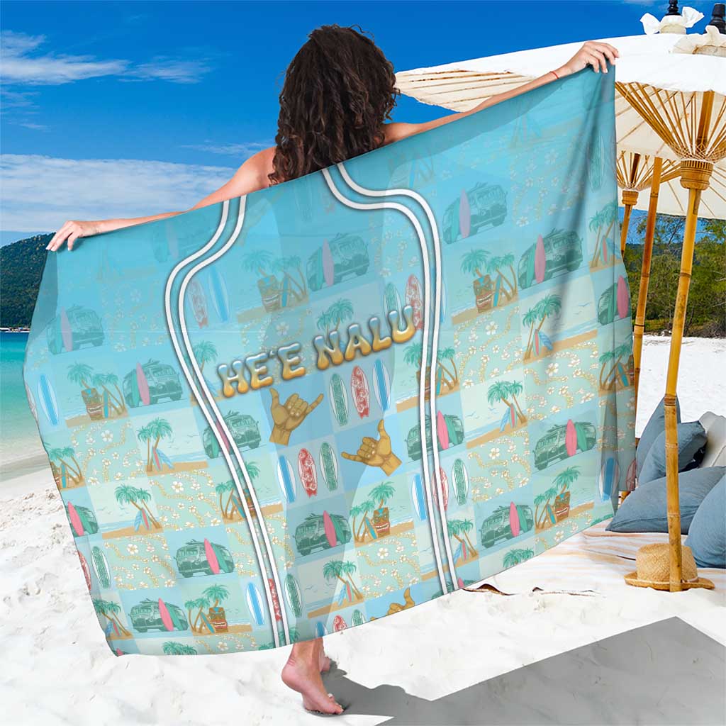 Hawaii Surfing Sarong He'e Nalu DT05 One Size 44 x 66 inches Blue - Polynesian Pride