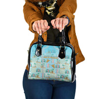 Hawaii Surfing Shoulder Handbag He'e Nalu DT05 One Size Blue - Polynesian Pride