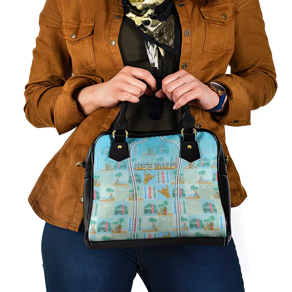 Hawaii Surfing Shoulder Handbag He'e Nalu DT05 - Polynesian Pride