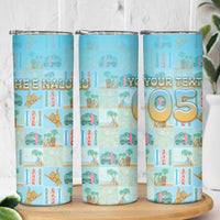 Custom Hawaii Surfing Skinny Tumbler He'e Nalu DT05 - Polynesian Pride