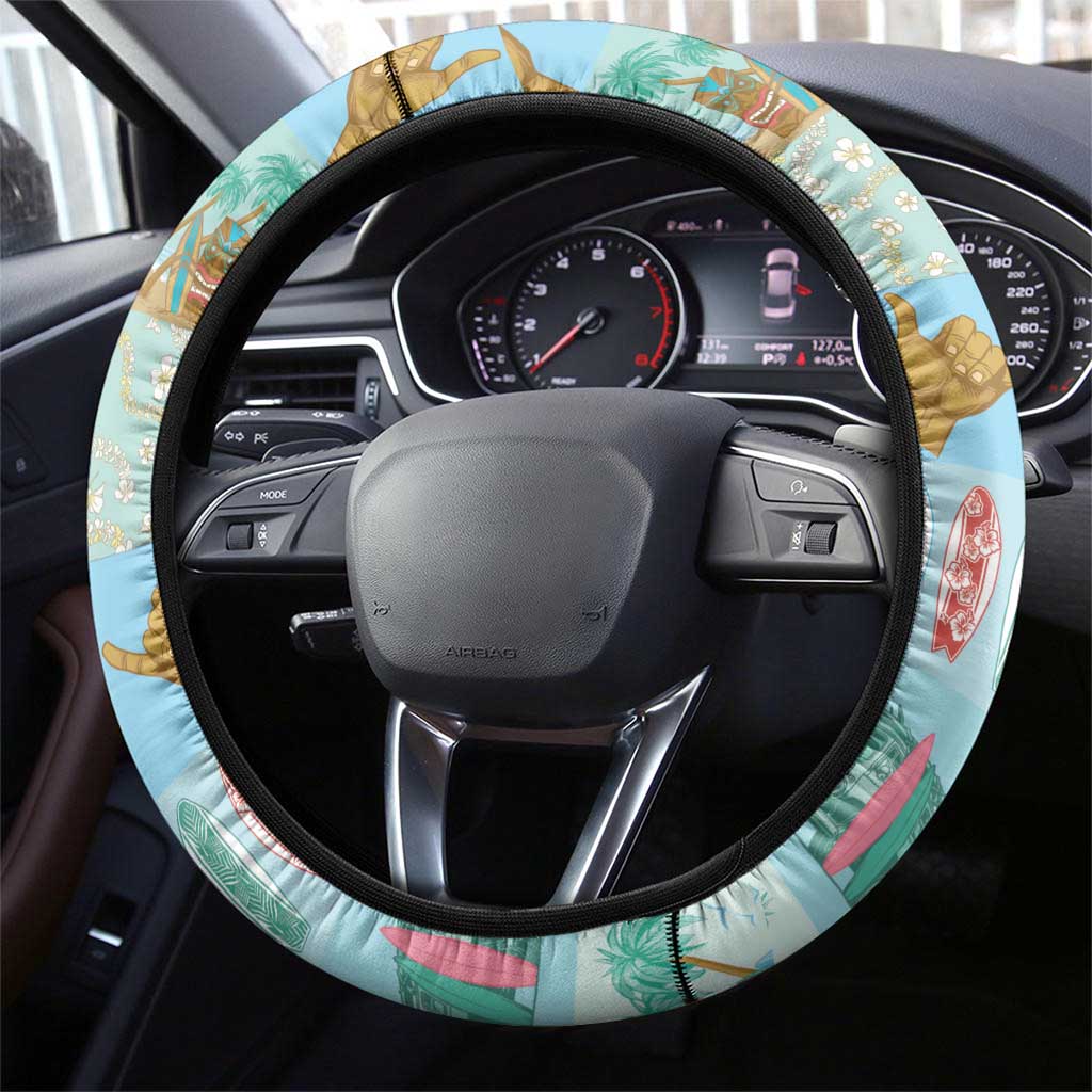 Hawaii Surfing Steering Wheel Cover He'e Nalu DT05 - Polynesian Pride