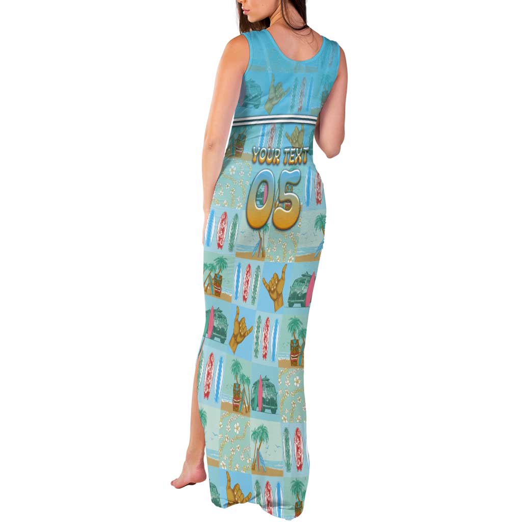Custom Hawaii Surfing Tank Maxi Dress He'e Nalu DT05 - Polynesian Pride