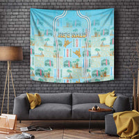 Hawaii Surfing Tapestry He'e Nalu DT05 Blue - Polynesian Pride