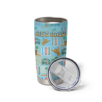 Custom Hawaii Surfing Tumbler Cup He'e Nalu DT05 - Polynesian Pride