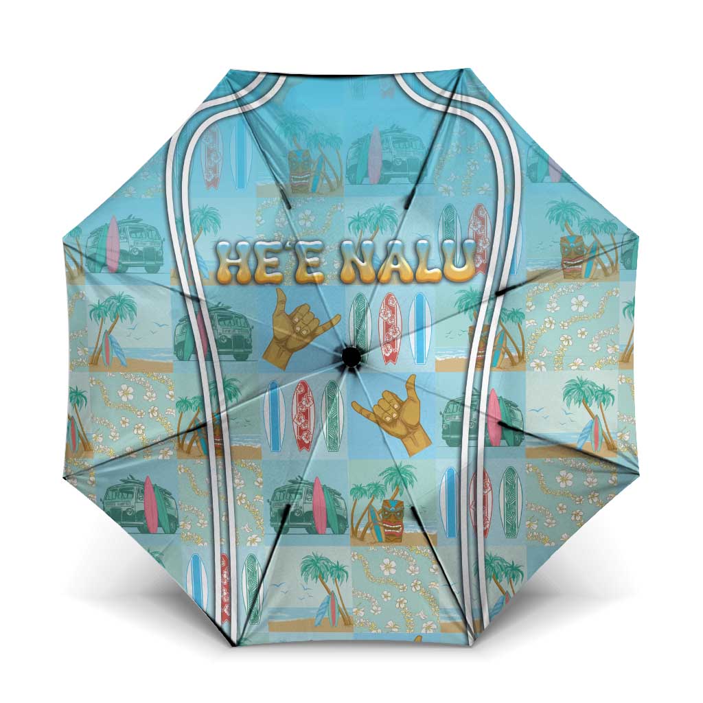 Hawaii Surfing Umbrella He'e Nalu DT05 One Size Folded 11.42 inch Opened Diameter 37.4 inch Blue - Polynesian Pride