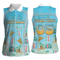 Custom Hawaii Surfing Women Sleeveless Polo Shirt He'e Nalu DT05 - Polynesian Pride
