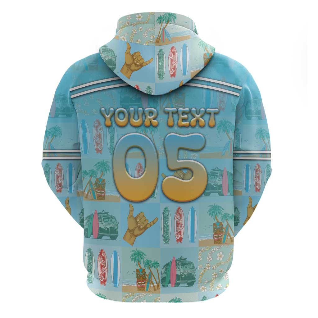 Custom Hawaii Surfing Zip Hoodie He'e Nalu DT05 - Polynesian Pride