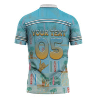Custom Hawaii Surfing Zipper Polo Shirt He'e Nalu DT05 - Polynesian Pride