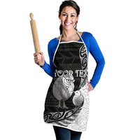 Personalised New Zealand Father's Day Apron Papa Kiwi Bird Tribal Pattern DT05 - Polynesian Pride