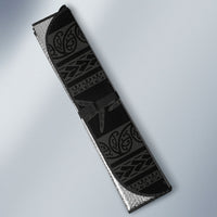 Personalised New Zealand Father's Day Auto Sun Shade Papa Kiwi Bird Tribal Pattern DT05 - Polynesian Pride
