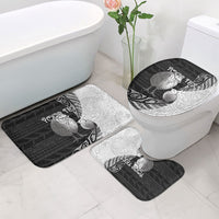 Personalised New Zealand Father's Day Bathroom Set Papa Kiwi Bird Tribal Pattern DT05 - Polynesian Pride