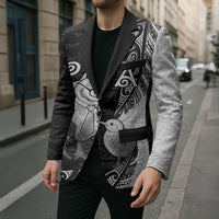 Personalised New Zealand Father's Day Blazer Papa Kiwi Bird Tribal Pattern DT05 - Polynesian Pride