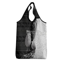 Personalised New Zealand Father's Day Grocery Bag Papa Kiwi Bird Tribal Pattern DT05 - Polynesian Pride