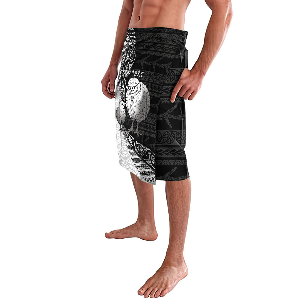 Personalised New Zealand Father's Day Lavalava Papa Kiwi Bird Tribal Pattern DT05 - Polynesian Pride