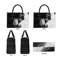 Personalised New Zealand Father's Day Leather Bag Papa Kiwi Bird Tribal Pattern DT05 - Polynesian Pride
