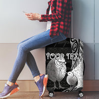 Personalised New Zealand Father's Day Luggage Cover Papa Kiwi Bird Tribal Pattern DT05 - Polynesian Pride