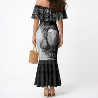 Personalised New Zealand Father's Day Mermaid Dress Papa Kiwi Bird Tribal Pattern DT05 - Polynesian Pride