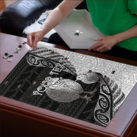 Personalised New Zealand Father's Day Puzzle Papa Kiwi Bird Tribal Pattern DT05 - Polynesian Pride