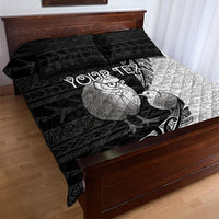 Personalised New Zealand Father's Day Quilt Bed Set Papa Kiwi Bird Tribal Pattern DT05 - Polynesian Pride