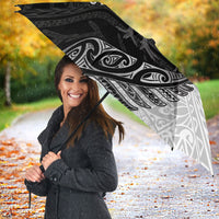 Personalised New Zealand Father's Day Umbrella Papa Kiwi Bird Tribal Pattern DT05 - Polynesian Pride