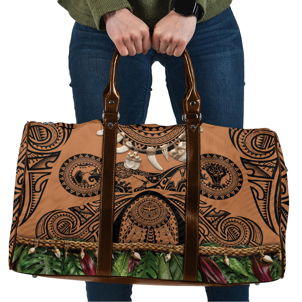 Polynesia Maui Tattoo Inspired Travel Bag Tropical Leaf Skirt Costume