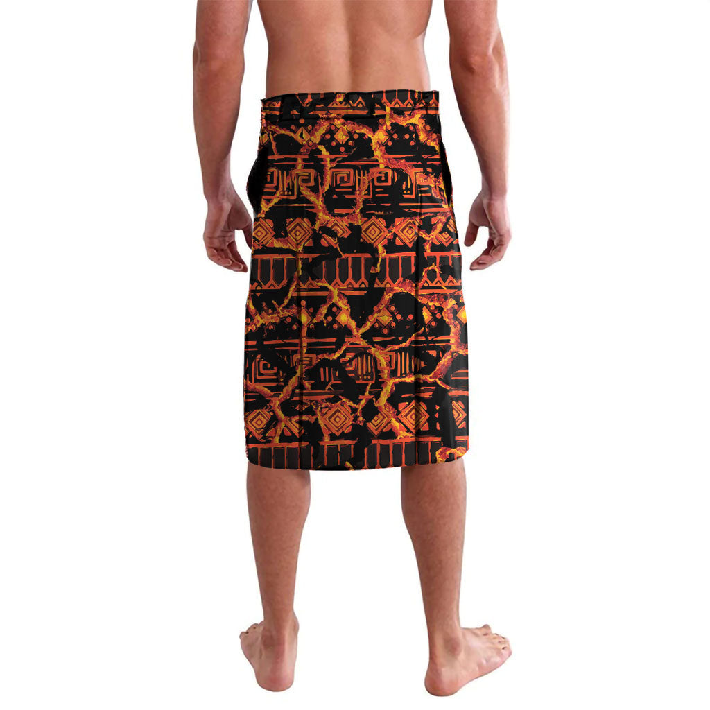 Polynesia Lava Monster Cosplay Lavalava Fiery Glowing Volcano Crack Pattern
