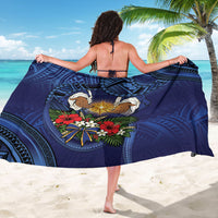 Samoa Manuia Le Kerisimasi Sarong Jesus Hands Bethlehem Star Hibiscus DT05 - Polynesian Pride