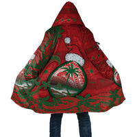 Guam Christmas Cloak Chamorro Seal Hat Santa Tribal Waves - Polynesian Pride