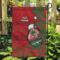 Guam Christmas Garden Flag Chamorro Seal Hat Santa Tribal Waves - Polynesian Pride