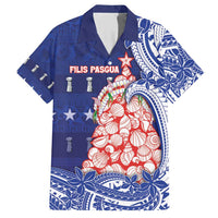 Northern Mariana Islands Christmas Family Matching Short Sleeve Bodycon Dress and Hawaiian Shirt Seashell Xmas Tree Tribal Waves - Polynesian Pride