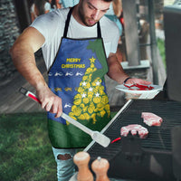 Solomon Islands Christmas Apron Seashell Xmas Tree Tribal Waves DT05 - Polynesian Pride