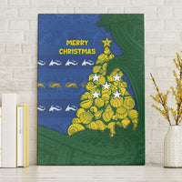 Solomon Islands Christmas Canvas Wall Art Seashell Xmas Tree Tribal Waves - Polynesian Pride