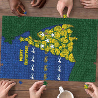 Solomon Islands Christmas Puzzle Seashell Xmas Tree Tribal Waves DT05 - Polynesian Pride