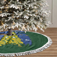 Solomon Islands Christmas Tree Skirt Seashell Xmas Tree Tribal Waves DT05 - Polynesian Pride