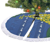 Solomon Islands Christmas Tree Skirt Seashell Xmas Tree Tribal Waves DT05 - Polynesian Pride