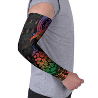 New Caledonia Christmas Arm Sleeves Seashell Xmas Tree Tribal Waves DT05 - Polynesian Pride