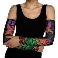 New Caledonia Christmas Arm Sleeves Seashell Xmas Tree Tribal Waves DT05 - Polynesian Pride