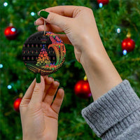 New Caledonia Christmas Ceramic Ornament Seashell Xmas Tree Tribal Waves - Polynesian Pride