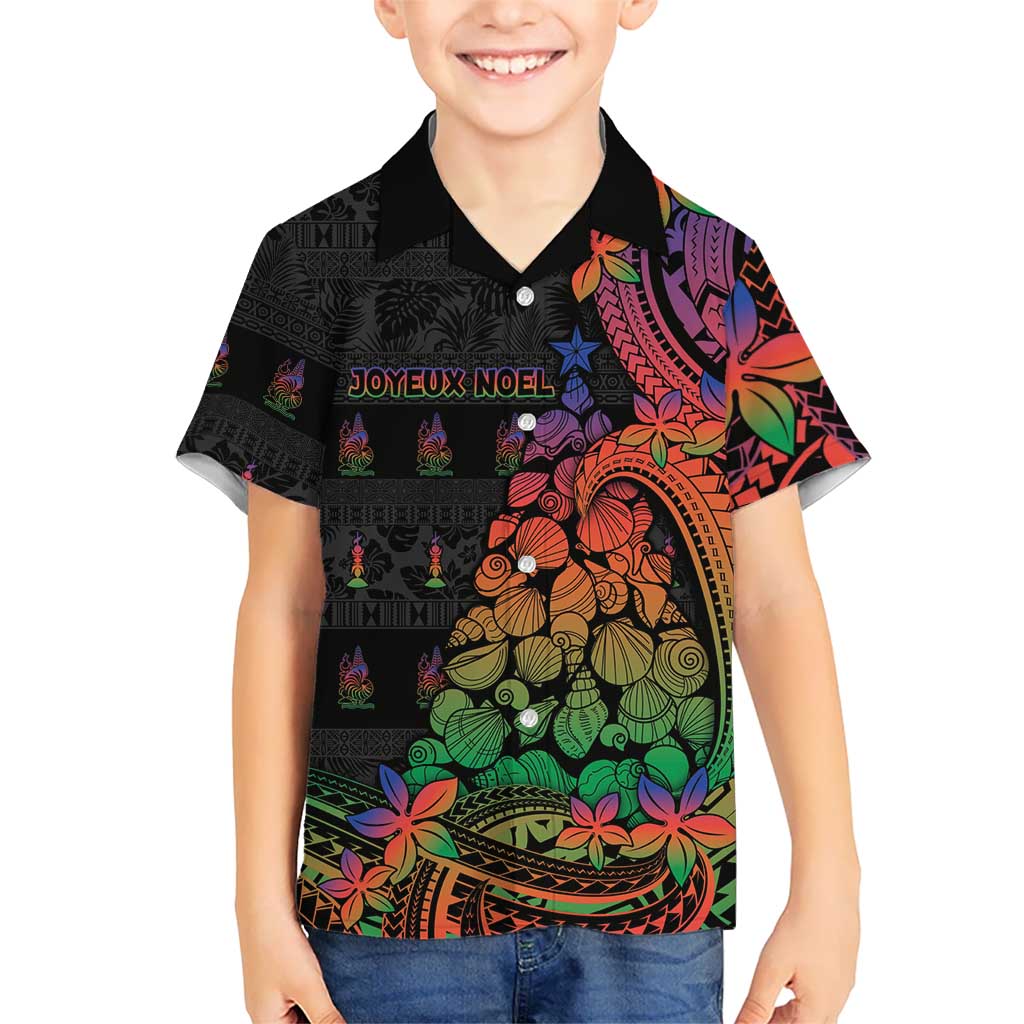 New Caledonia Christmas Hawaiian Shirt Seashell Xmas Tree Tribal Waves DT05 - Polynesian Pride