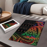 New Caledonia Christmas Puzzle Seashell Xmas Tree Tribal Waves DT05 - Polynesian Pride