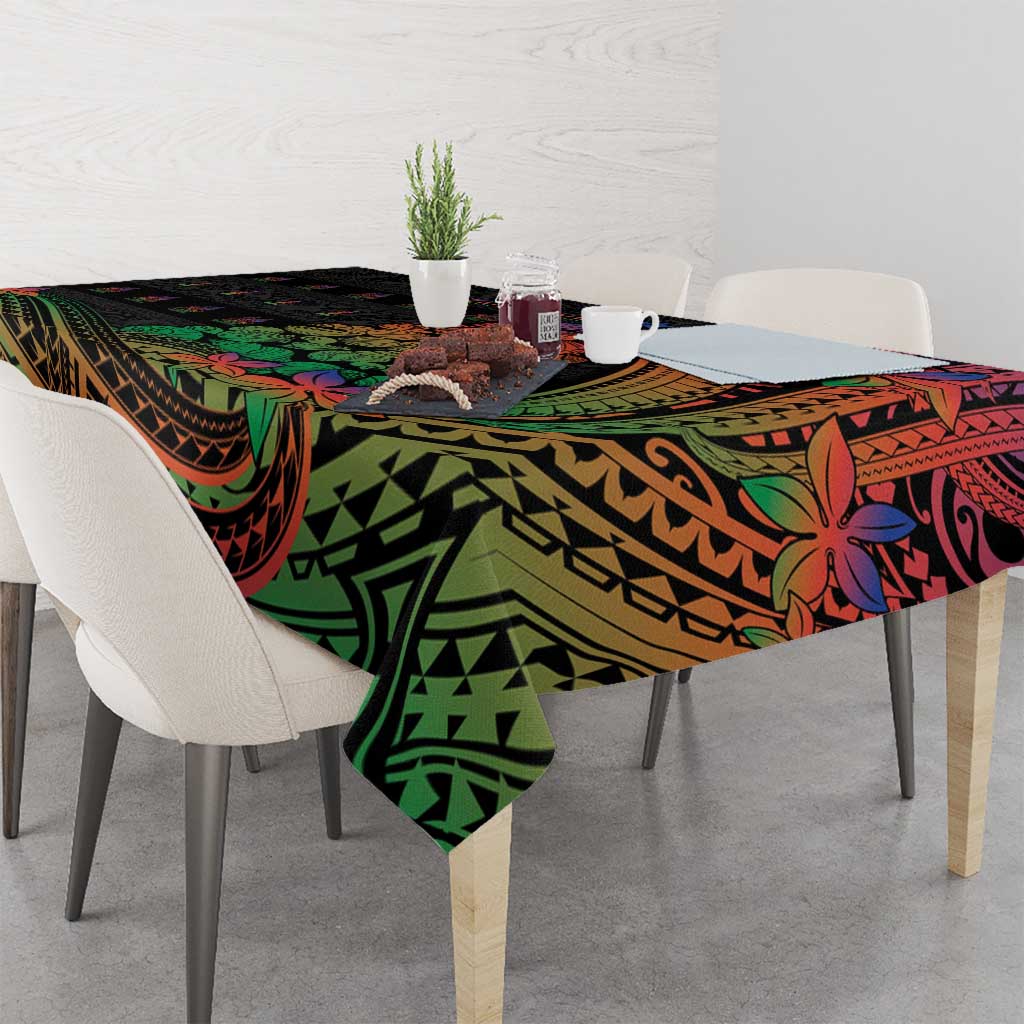 New Caledonia Christmas Tablecloth Seashell Xmas Tree Tribal Waves DT05 - Polynesian Pride