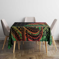 New Caledonia Christmas Tablecloth Seashell Xmas Tree Tribal Waves DT05 - Polynesian Pride
