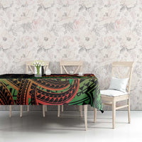 New Caledonia Christmas Tablecloth Seashell Xmas Tree Tribal Waves DT05 - Polynesian Pride